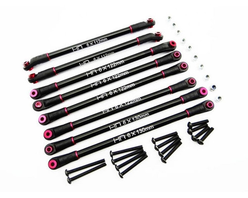 Hot Racing - Aluminum Link Set for 12.3" (313mm) Wheelbase Axial SCX10 Vehicles  HRASCX313LX08