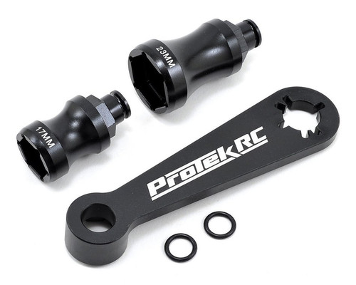 ProTek RC Aluminum Hex Wheel and Flywheel Wrench (Buggy, Truggy 17mm & 23mm)   PTK-2024