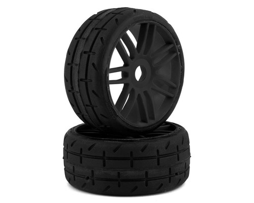 GRP GT - TO1 Revo Belted Pre-Mounted 1/8 Buggy Tires (Black) (2) (R1) w/17mm Hex