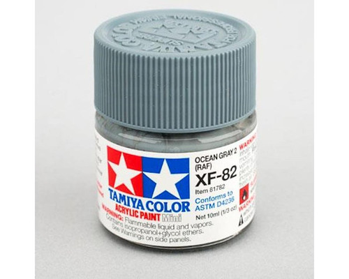 Tamiya XF-82 Flat Ocean Grey Acrylic Paint (10ml)  TAM81782