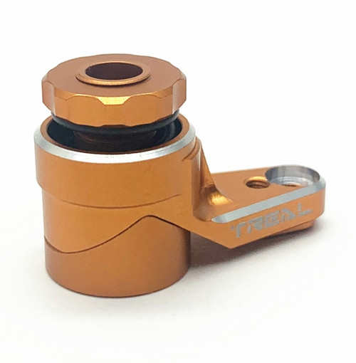 Treal Aluminum 7075 Servo Saver Set 25T for Axial RBX10 Ryft 1/10th Truck Orange