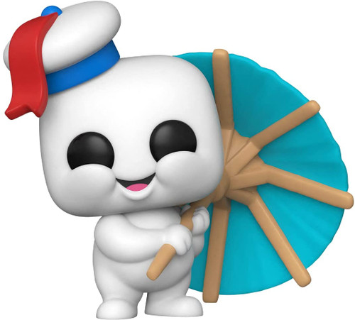 Funko POP! Movies: Ghostbusters: Afterlife Mini Puft with Cocktail Umbrella Vinyl Figure 