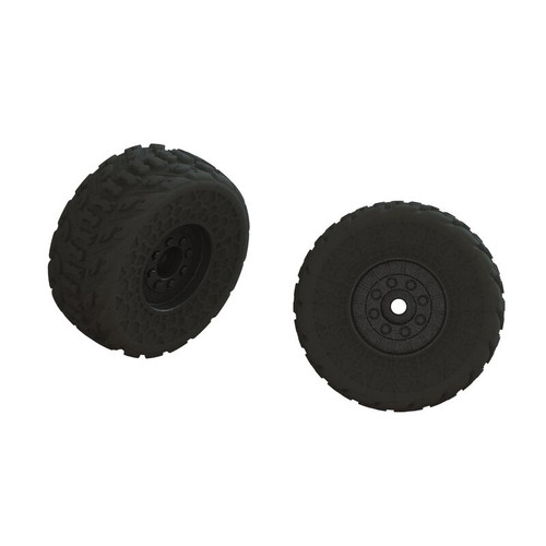dBoots FIRETEAM Tire Set, Glued (2)  ARA550107 