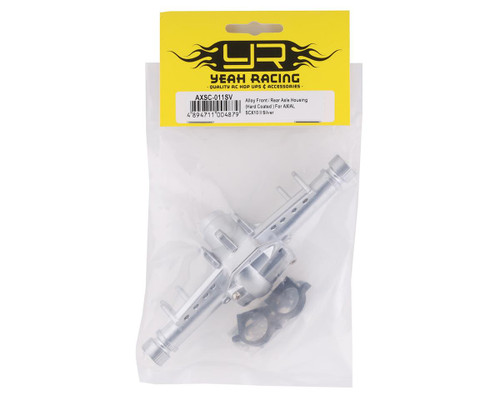 YEA-AXSC-011SV Yeah Racing SCX10 II Front/Rear Aluminum Axle Housing (Silver) 