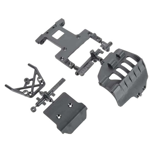 ARAC3485 Bumper Rear Chassis Plate Set: Front AR320004