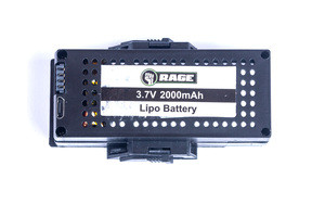 RGR4412  Rage R/C - 3.7V 1S 2000mAh Lipo Battery w/Case; Stinger 2.0