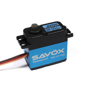SAVSW1211SG  Savox - Waterproof High Voltage Coreless Digital Servo .08 second/250 oz-in Torque @ 7.4V, w/ Aluminum Case