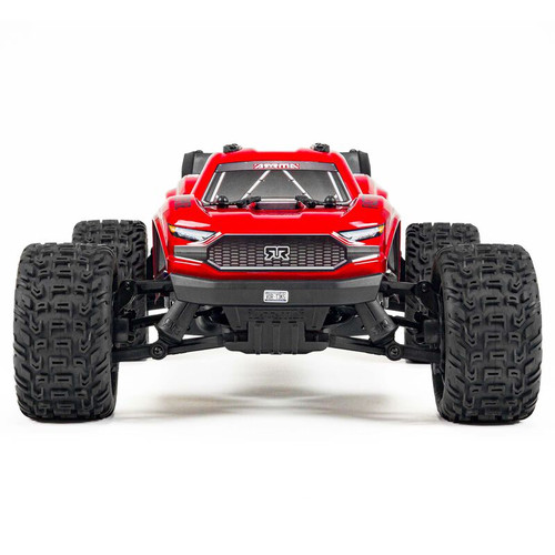 ARA4105SV4T1 1/10 VORTEKS 4X2 BOOST MEGA 550 Brushed Stadium Truck RTR with Battery & Charger, Red