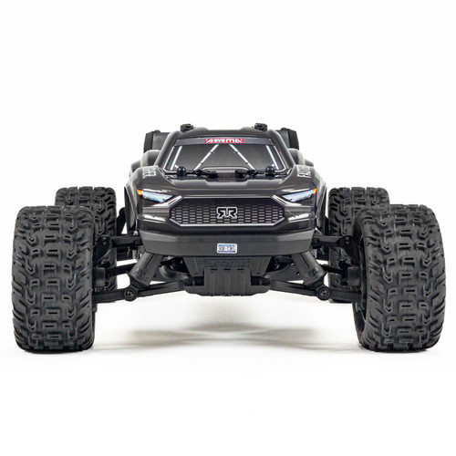ARA4105SV4T2 1/10 VORTEKS 4X2 BOOST MEGA 550 Brushed Stadium Truck RTR with Battery & Charger, Gunmetal/Black