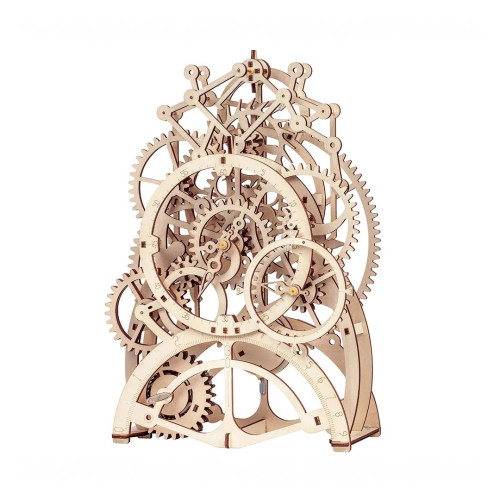 ROKR 3D Wooden Mechanical Pendulum Clock Puzzle,Mechanical Gears Toy Building Set,Family Wooden Craft KIT Supplies-Best Birthday Gifts for Kids Adults to Build 