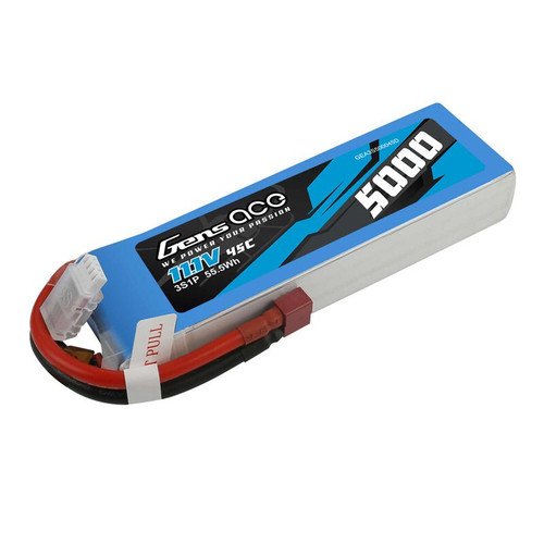  GEA3S500045D 11.1V 5000mAh 3S 45C LiPo Battery: Deans 