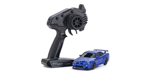 KYO32629MB  MINI-Z AWD MA-020 Series Readyset Nissan Skyline GT-R V.spec II Nur (R34), Metallic Blue