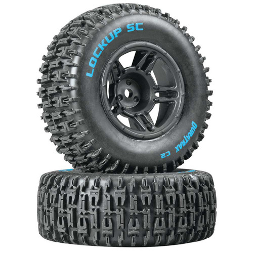 DTXC3670 Lockup SC Tire C2 Mounted Black Front: Slash(2) 