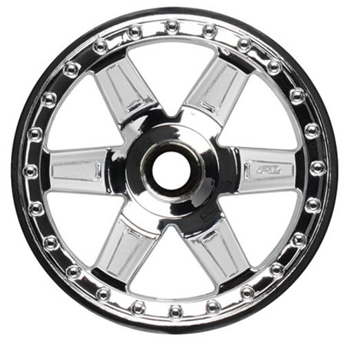 Pro-Line 30 Series Desperado 2.8 Front Nitro Wheels (2) (Chrome) No Hex (PRO2728-01)