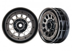 tra8173 Wheels, 1.9", Method Race Wheels® 105 Beadlock (black chrome, beadlock) (beadlock rings sold separately)