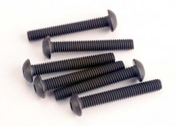 tra2580  Screws, 3x20mm button-head machine (hex drive) (6)