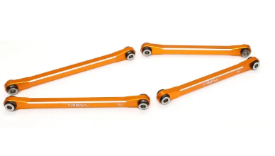 TREAL UTB18 Capra Upper Links Set (4pcs) Aluminum 7075 Upper Chassis 4-Links Upgrades X003P9SBZF ORANGE