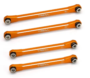 TREAL UTB18 Capra Upper Links Set (4pcs) Aluminum 7075 Upper Chassis 4-Links Upgrades X003P9SBZF ORANGE