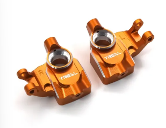 TREAL UTB18 Capra Aluminum 7075 Front Steering Knuckles Inner Portal Covers Set (2P) Upgrades X003KLAQBF ORANGE