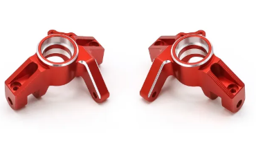 TREAL Alu# 7075 Front Steering Knuckles (Left&Right) for 1/10 Losi HAMMER REY U4 X003BNET3D RED