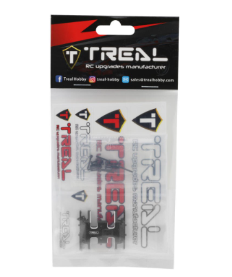 Treal Axial SCX24 Aluminum 7075 Skid Plate X002 MDL4N1 BLACK