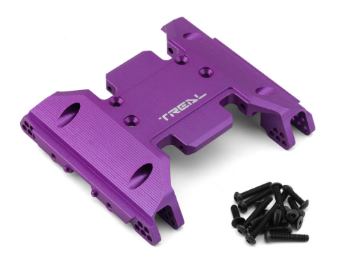 TREAL SCX6 Center Skid Plate Alu 7075 CNC Billet Machined for Axial SCX6 Upgrades Parts X0034GHU8D PURPLE