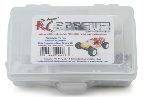 los021 – Losi Mini LST Stainless Steel Screw Kit 