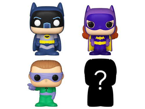 Funko Bitty!  Batman 1966 Bitty Pop! Mini-Figure 4-Pack 