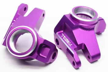 TREAL SCX6 Steering Knuckles L/R Front Hubs CNC Machined Aluminum 7075 for Axial SCX6 AR90 Upgrades X0034F9KB9 PURPLE