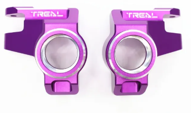 TREAL SCX6 Steering Knuckles L/R Front Hubs CNC Machined Aluminum 7075 for Axial SCX6 AR90 Upgrades X0034F9KB9 PURPLE