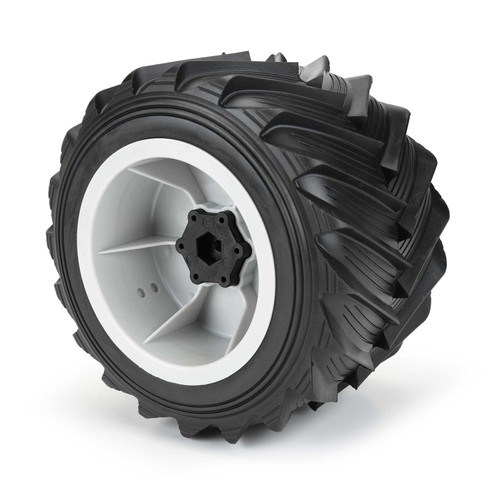 PRO1018715 1/10 Demolisher Fr/Rr 2.6"/3.5" MT Tires Mounted 12mm Gray Whls (2)