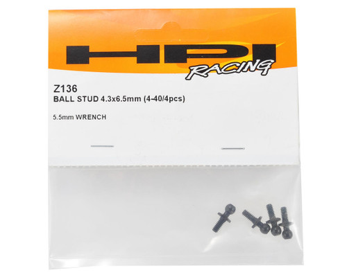  HPI 4.3x6.5mm Ball Stud (4) HPIZ136