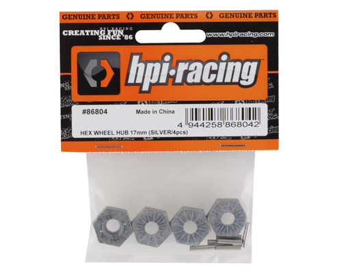  HPI 17mm Hex Wheel Hub (Silver) (4) HPI86804