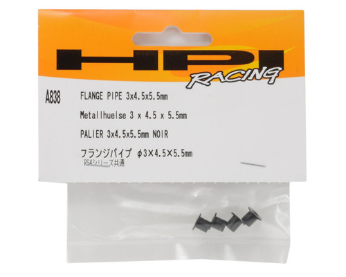  HPI 3x4.5x5.5mm Flange Pipe (4) HPIA838