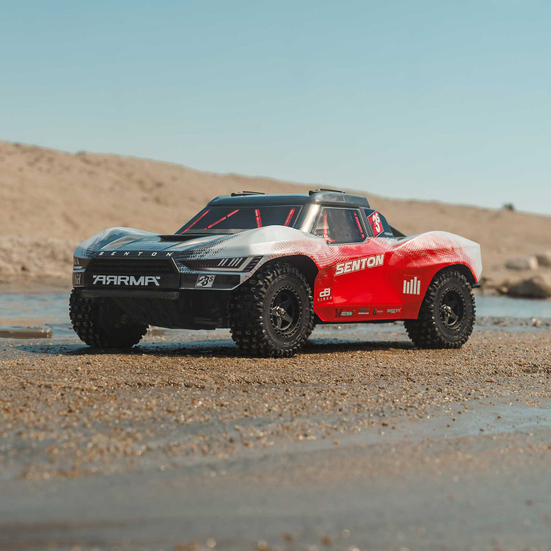 ARA4303V4T2 1/10 SENTON 223S BLX Brushless 4X4 Short Course Truck RTR with DSC, Red ARA4303V4T2 1/10 SENTON 223S BLX Brushless 4X4 Short Course Truck RTR with DSC, Red