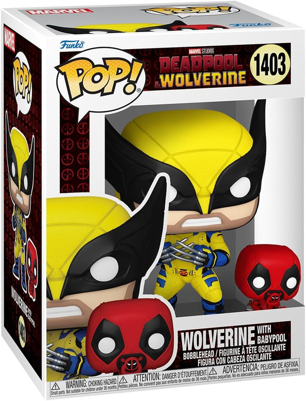 Deadpool & Wolverine with Babypool Funko Pop! Vinyl Figure #1403