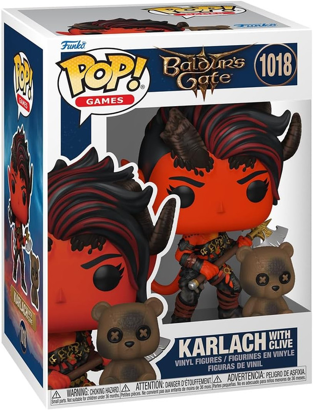 Baldur's Gate 3 Karlach with Clive Funko Pop! Vinyl Figure and Buddy #1018