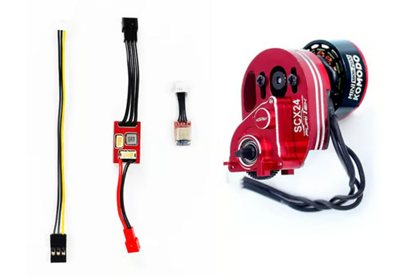 Furitek Mini Komodo Brushless Motor & MicroPython ESC Crawlmaster Combo for scx24