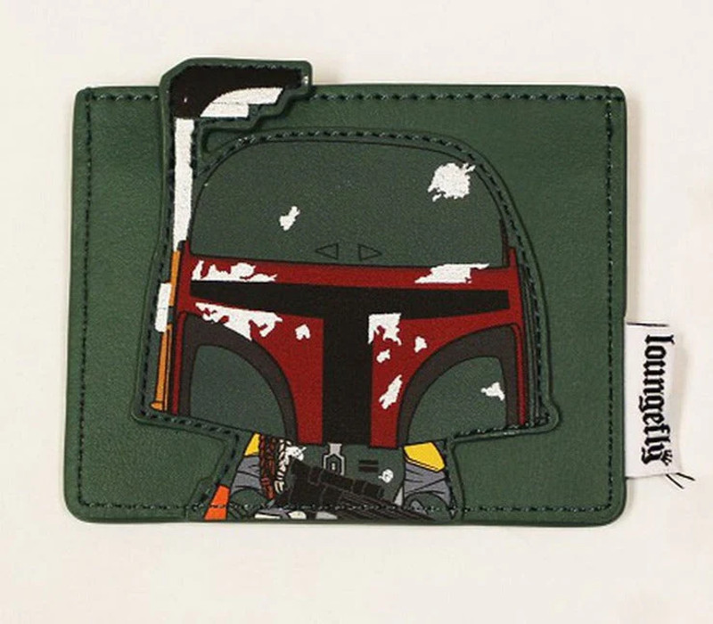 Loungefly Funko Star Wars Boba Fett Wallet Cardholder with Fett's Crest STWA0138