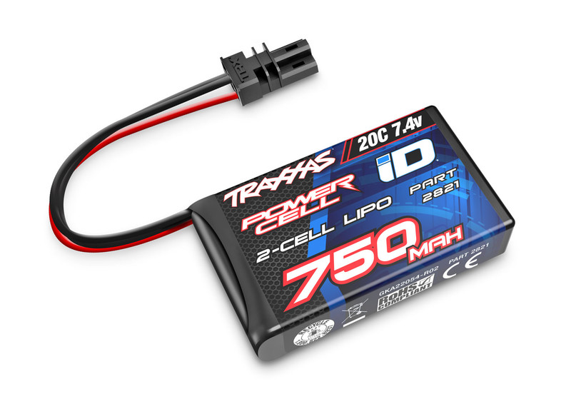 Traxxas 750 mAh 7.4 Volt 2-Cell LiPo Battery 2821