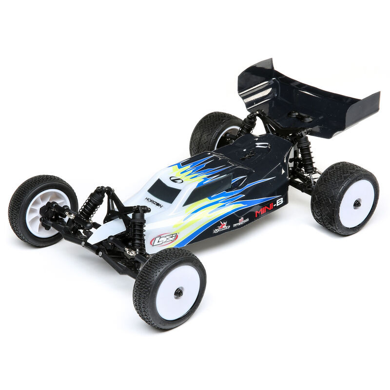 1/16 Mini-B Brushed RTR 2WD Buggy, *Black/White LOS01016T2 1/16 Mini-B Brushed RTR 2WD Buggy, *Black/White LOS01016T2