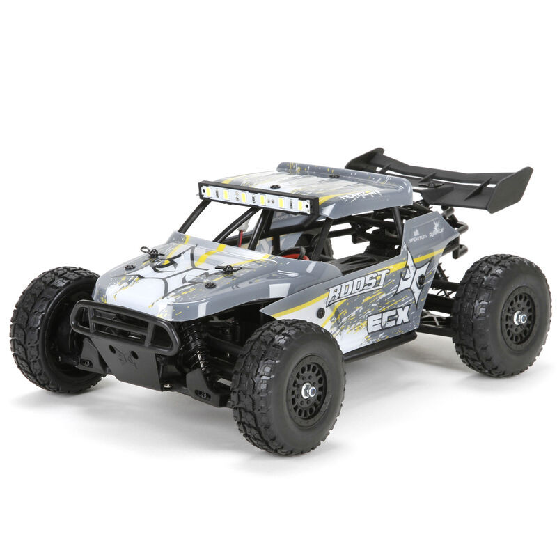 1/18 Roost 4WD Desert Buggy Brushed RTR, Grey/Yellow ECX01005T2