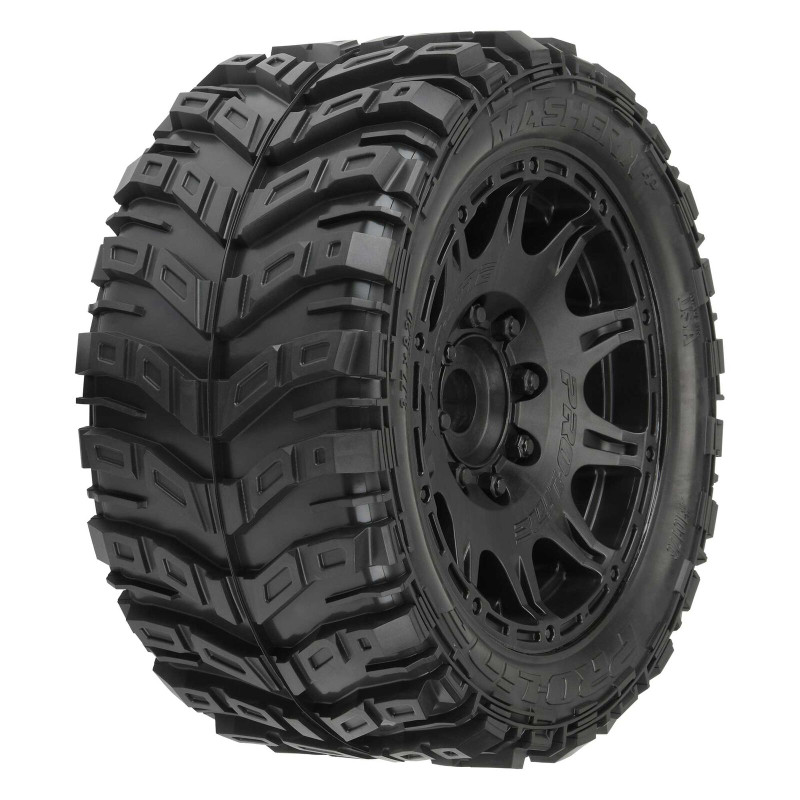 disc.. Masher X HP Belted Mounted F/R Tires, Raid Black 24mm Wheels PRO1017610 disc.. Masher X HP Belted Mounted F/R Tires, Raid Black 24mm Wheels PRO1017610