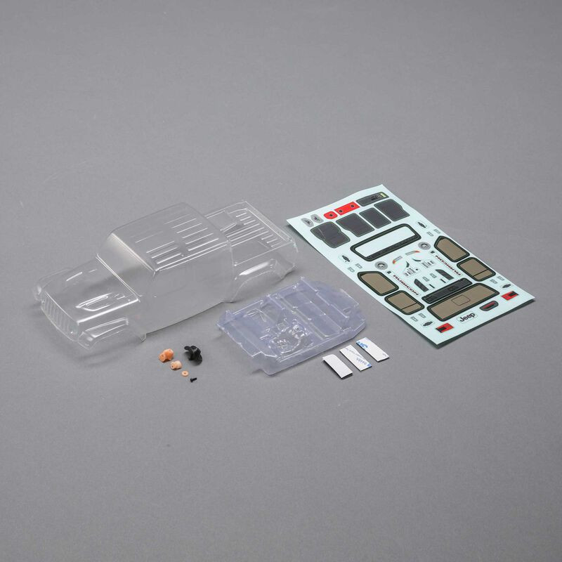 Body Set, Clear: SCX24 Jeep JT Gladiator  AXI200005 