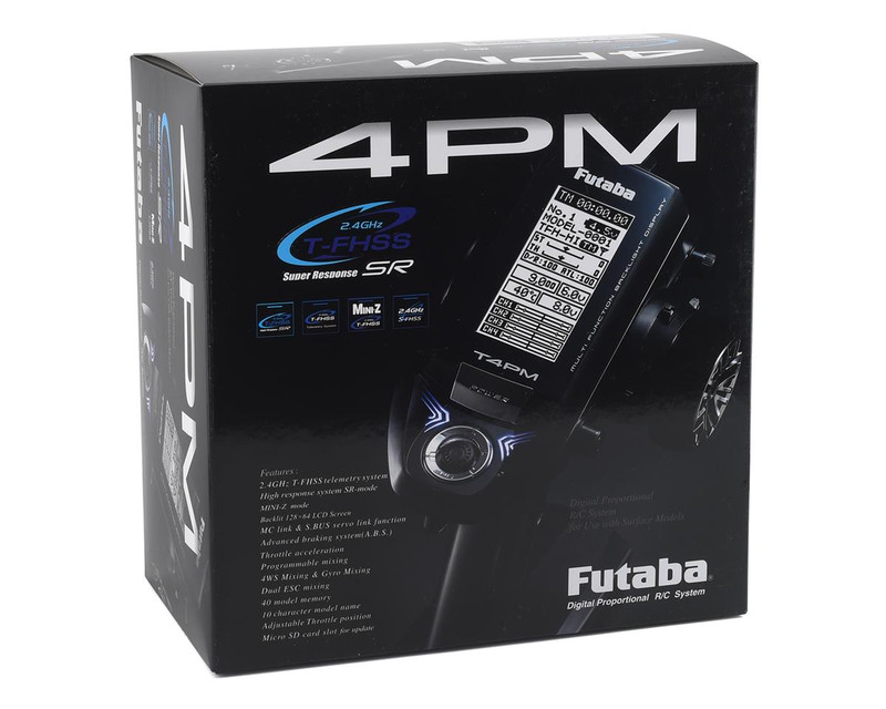 FUT01004397-3 Futaba 4PM 4-Channel 2.4GHz T-FHSS Radio System (No Receiver) 