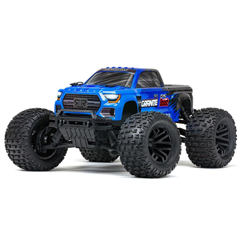 ARA4102V4T2 1/10 GRANITE 4X2 BOOST MEGA 550 Brushed Monster Truck RTR, Blue