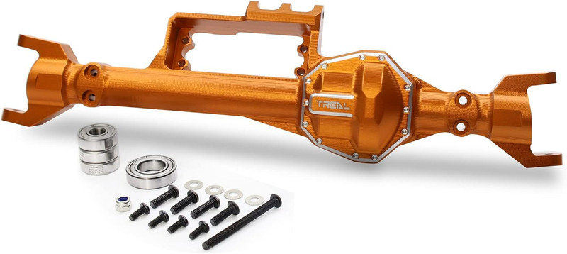 Treal Aluminum 7075 Front Axle Housing CNC Machined for Axial RBX10 Ryft X002YB4WYT ORANGE