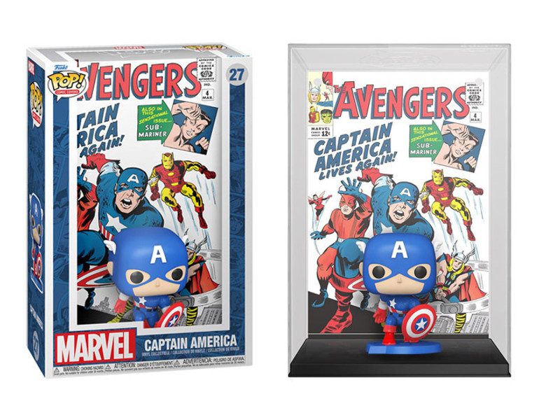 Funko Marvel The Avengers Captain America Pop! Comic Covers Vinyl 