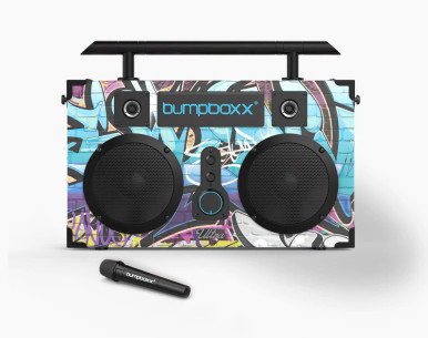 Bumpboxx Ultra Bluetooth Boombox / Ultra + Grafitti w/ Mic - Hobbies Galore