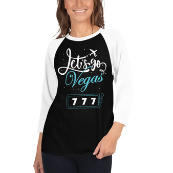 Let's Go Vegas 3/4 Women's T-Shirt